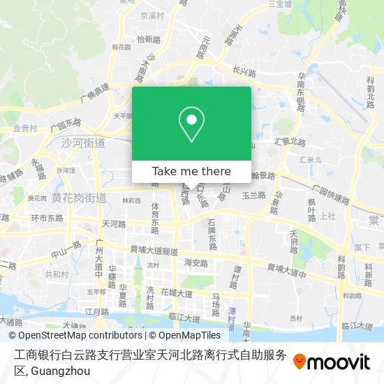 工商银行白云路支行营业室天河北路离行式自助服务区 map