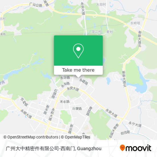 广州大中精密件有限公司-西南门 map