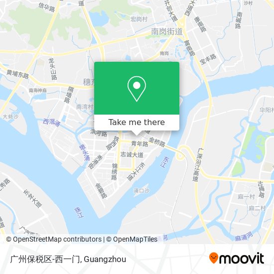 广州保税区-西一门 map