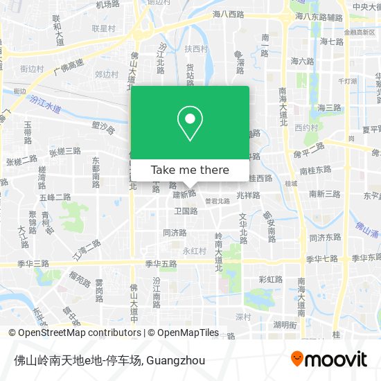 佛山岭南天地e地-停车场 map