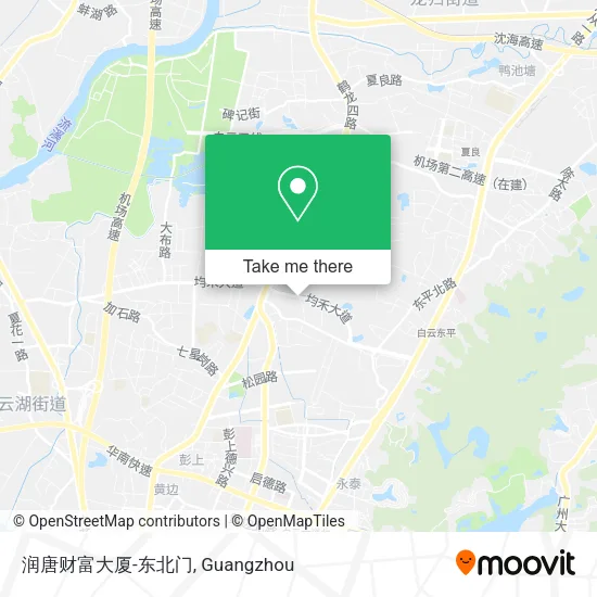 润唐财富大厦-东北门 map