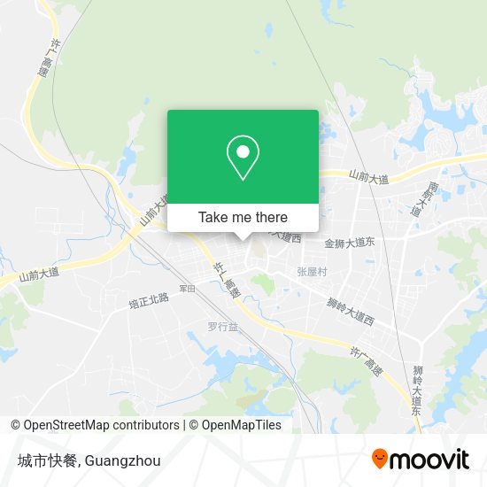 城市快餐 map