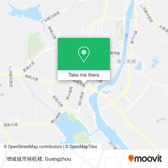 增城城市候机楼 map