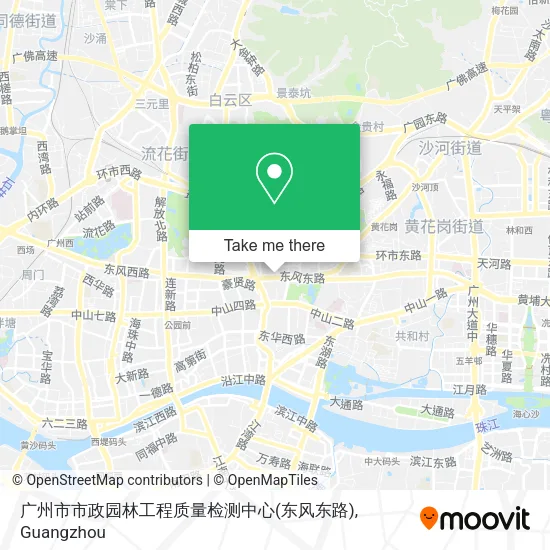 广州市市政园林工程质量检测中心(东风东路) map