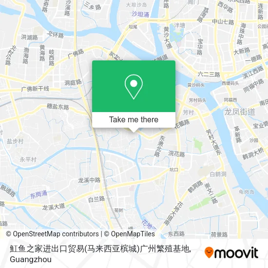 魟鱼之家进出口贸易(马来西亚槟城)广州繁殖基地 map