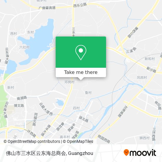 佛山市三水区云东海总商会 map