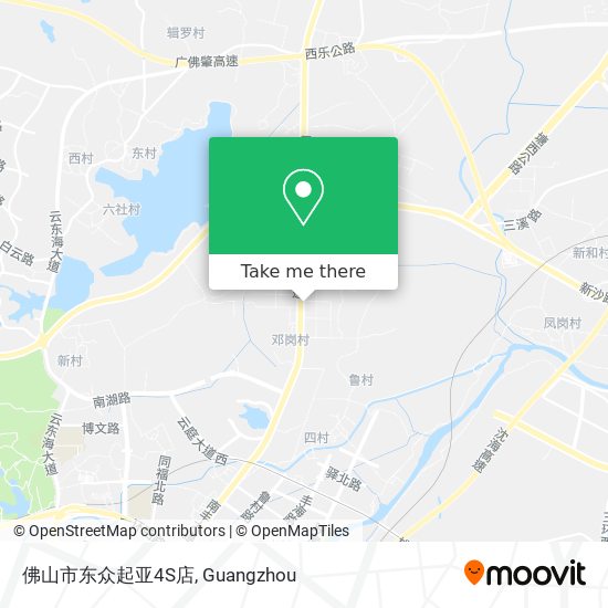 佛山市东众起亚4S店 map