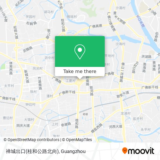 禅城出口(桂和公路北向) map