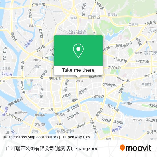 广州瑞正装饰有限公司(越秀店) map
