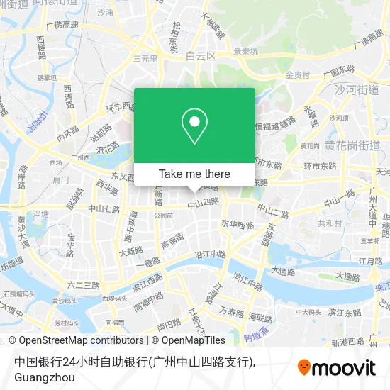 中国银行24小时自助银行(广州中山四路支行) map