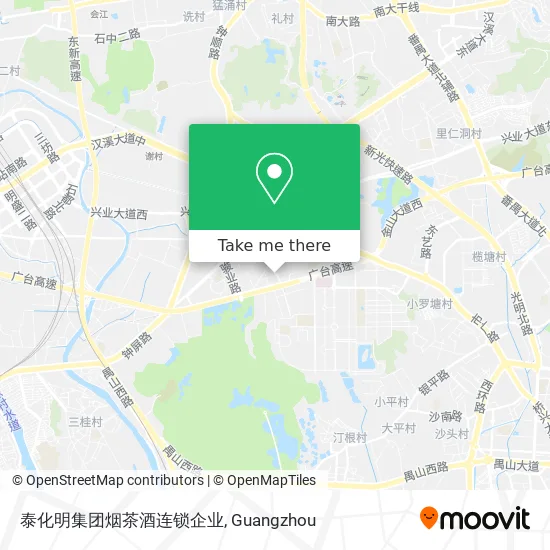 泰化明集团烟茶酒连锁企业 map