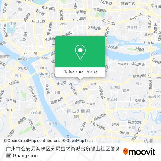 广州市公安局海珠区分局昌岗街派出所隔山社区警务室 map