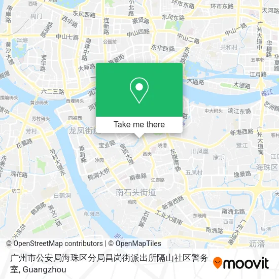 广州市公安局海珠区分局昌岗街派出所隔山社区警务室 map