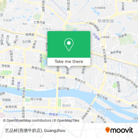 艺品鲜(燕塘牛奶店) map