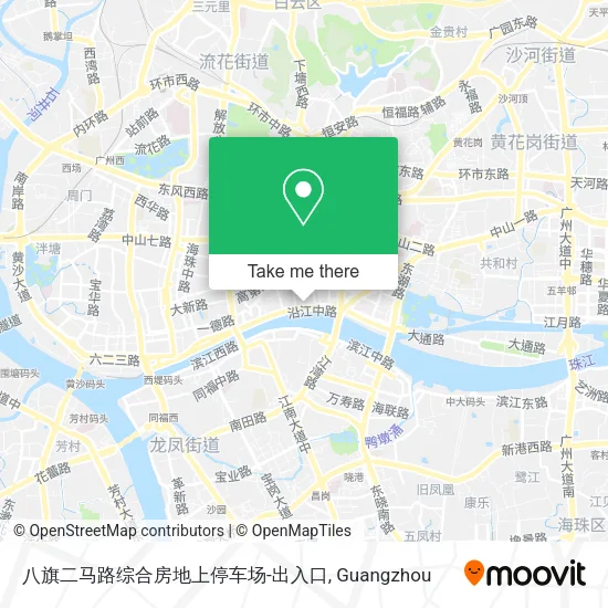 八旗二马路综合房地上停车场-出入口 map