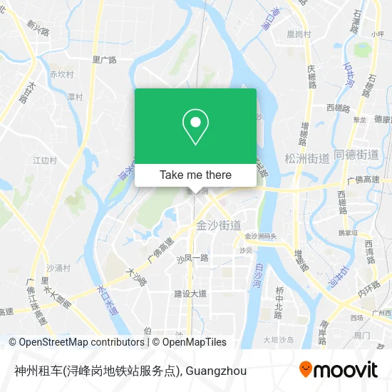 神州租车(浔峰岗地铁站服务点) map