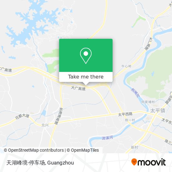 天湖峰境-停车场 map