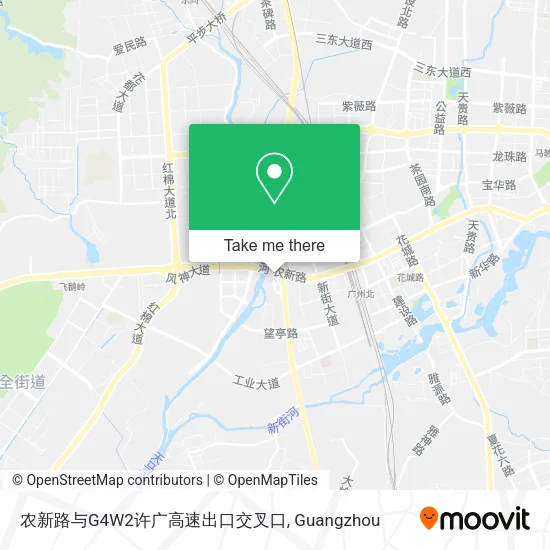 农新路与G4W2许广高速出口交叉口 map