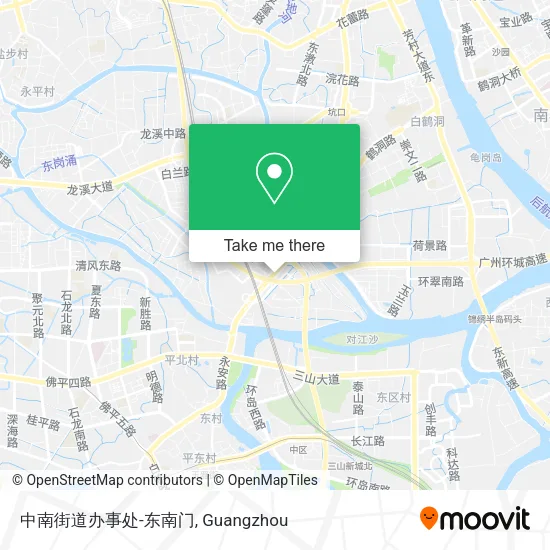 中南街道办事处-东南门 map