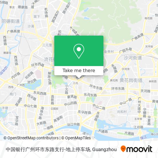 中国银行广州环市东路支行-地上停车场 map