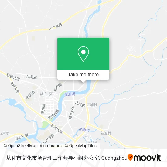 从化市文化市场管理工作领导小组办公室 map