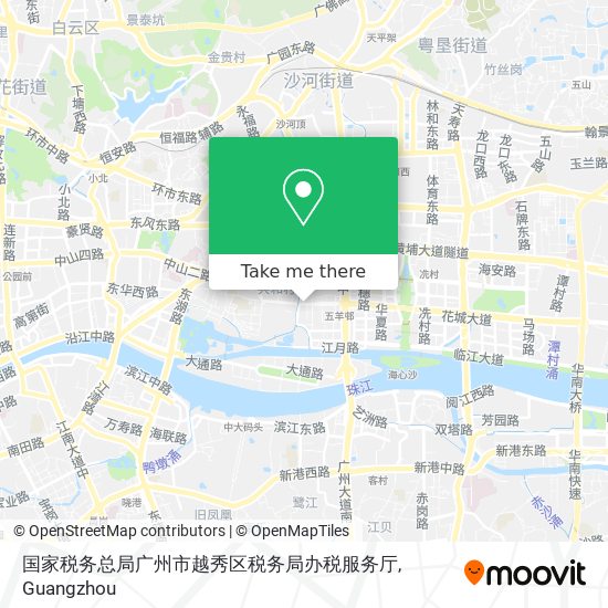 国家税务总局广州市越秀区税务局办税服务厅 map