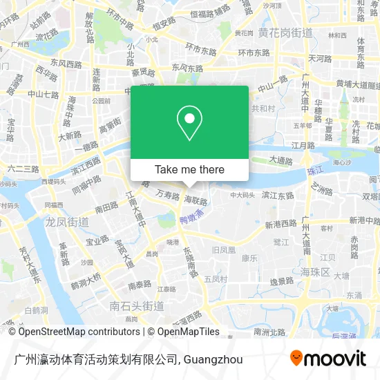 广州瀛动体育活动策划有限公司 map
