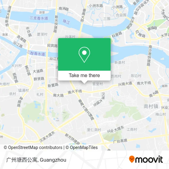 广州塘西公寓 map