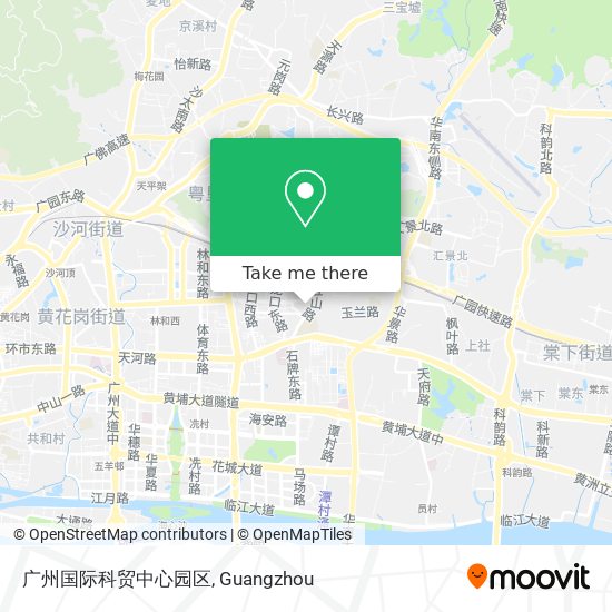 广州国际科贸中心园区 map