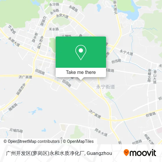 广州开发区(萝岗区)永和水质净化厂 map