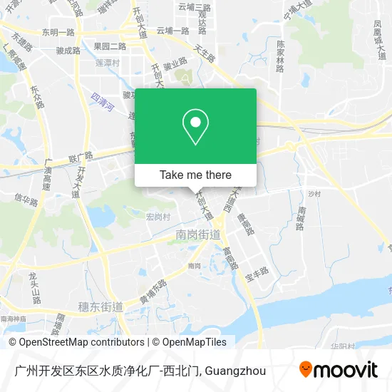 广州开发区东区水质净化厂-西北门 map