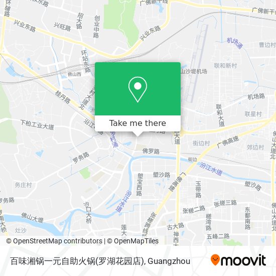 百味湘锅一元自助火锅(罗湖花园店) map