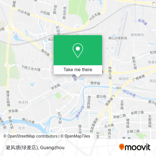 避风塘(绿麦店) map