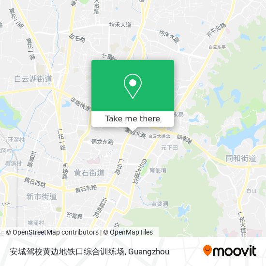 安城驾校黄边地铁口综合训练场 map