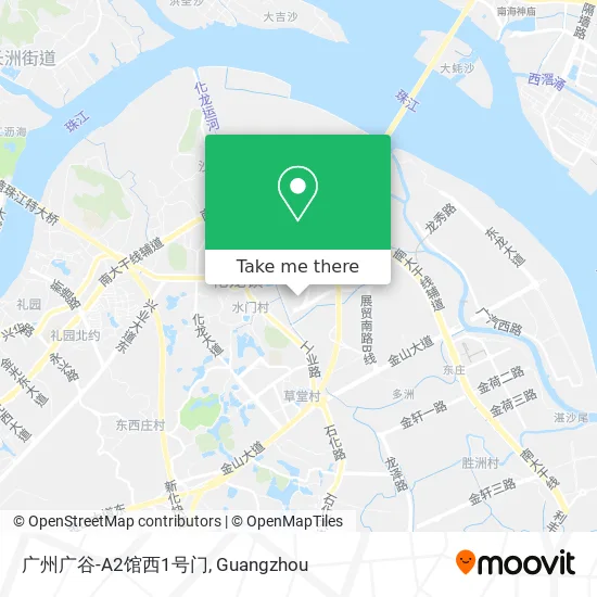 广州广谷-A2馆西1号门 map