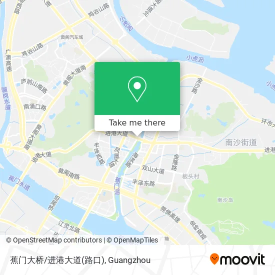 蕉门大桥/进港大道(路口) map