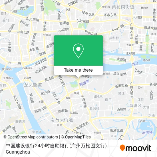 中国建设银行24小时自助银行(广州万松园支行) map