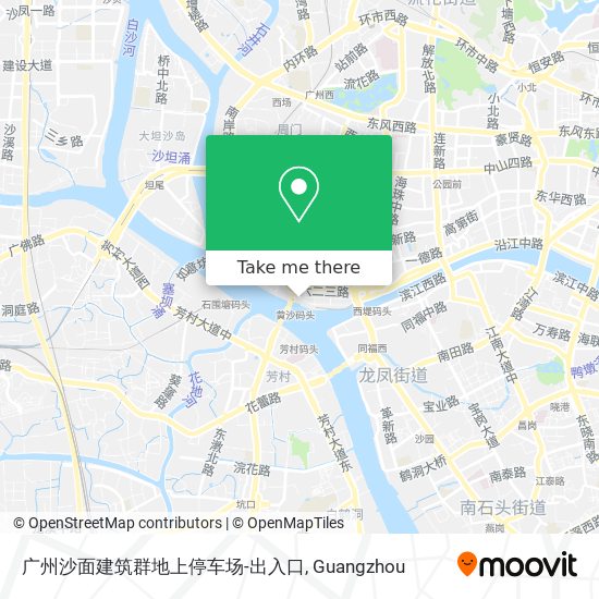 广州沙面建筑群地上停车场-出入口 map
