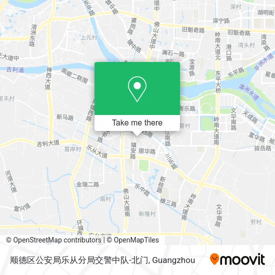 顺德区公安局乐从分局交警中队-北门 map