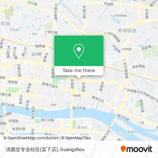 清颜堂专业祛痘(棠下店) map