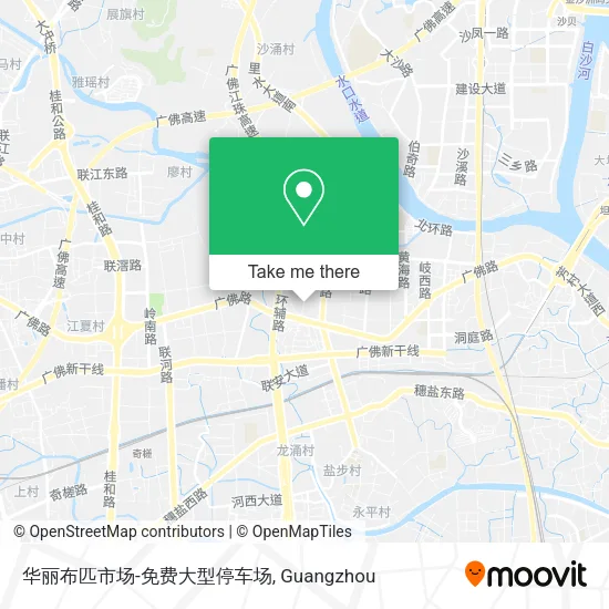 华丽布匹市场-免费大型停车场 map
