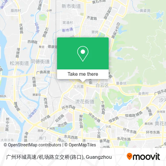 广州环城高速/机场路立交桥(路口) map
