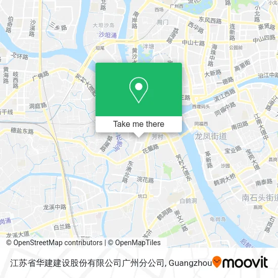 江苏省华建建设股份有限公司广州分公司 map