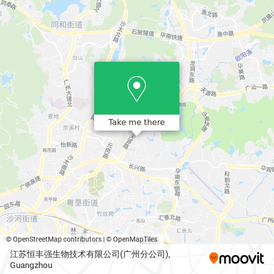 江苏恒丰强生物技术有限公司(广州分公司) map
