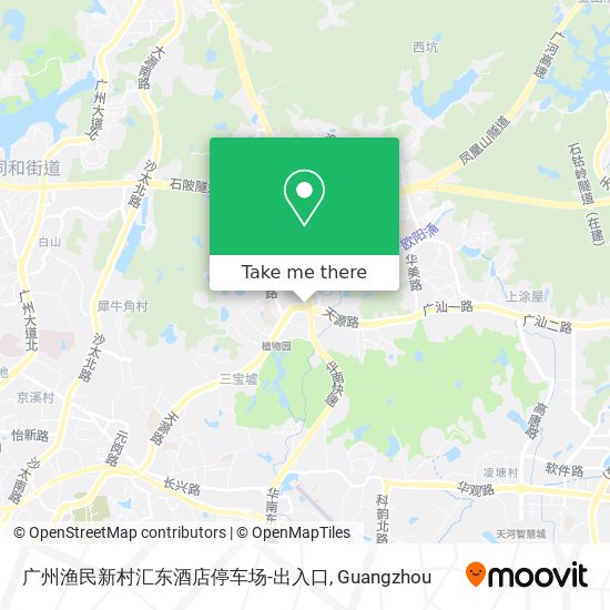 广州渔民新村汇东酒店停车场-出入口 map