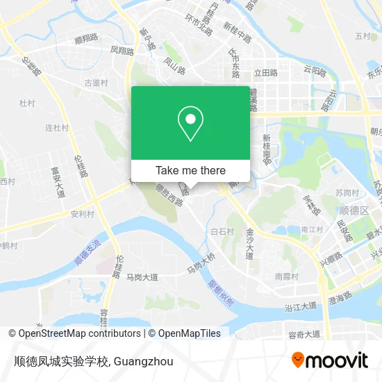 顺德凤城实验学校 map