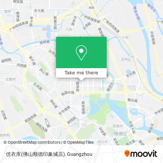 优衣库(佛山顺德印象城店) map