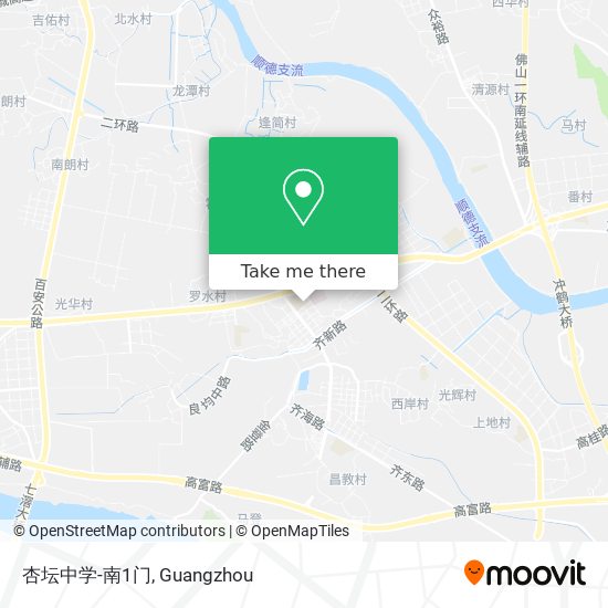 杏坛中学-南1门 map