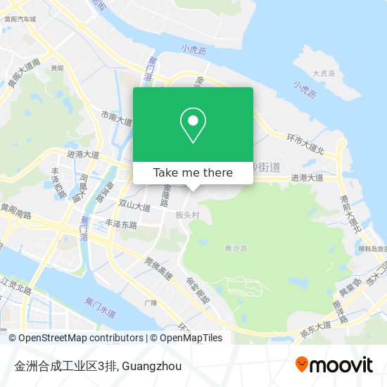 金洲合成工业区3排 map