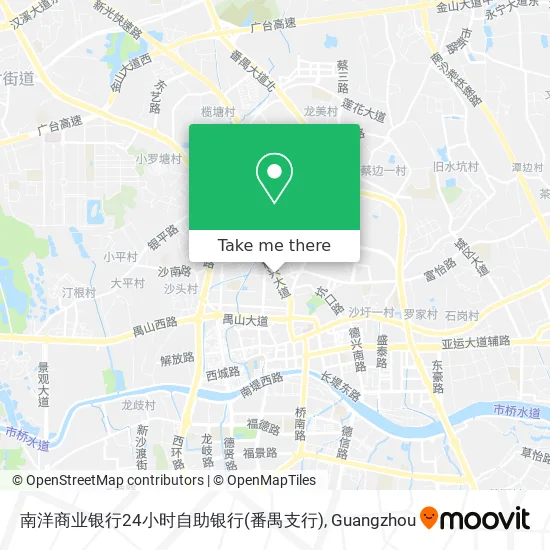 南洋商业银行24小时自助银行(番禺支行) map